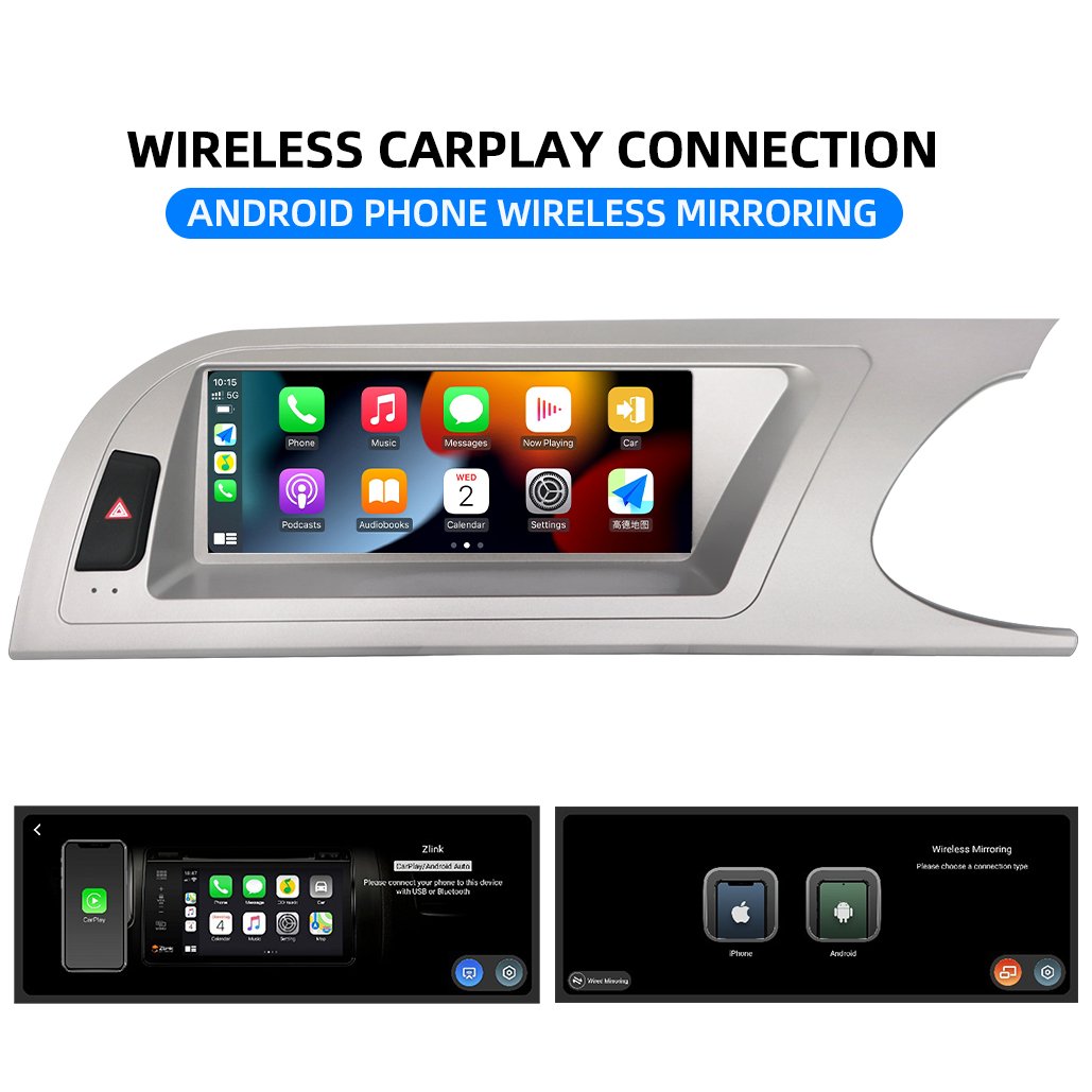 RHD Android 14 8 Core GPS Multimedia Player for Audi A4 A4L B8 09-12 Car Video Radio Stereo System CARPLAY 4G WIFI