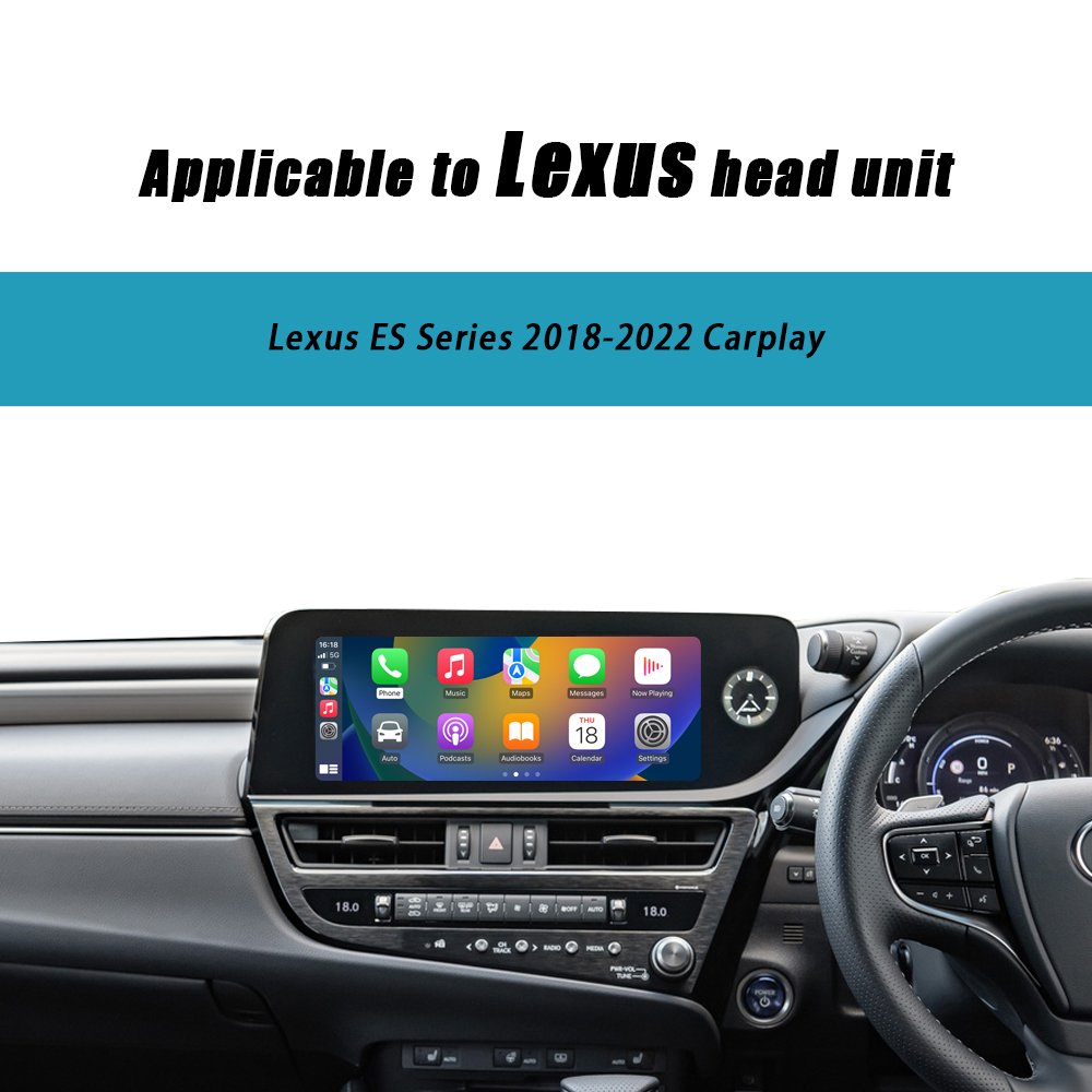 CZT-AUTO Wireless CarPlay And Android Auto For Lexus ES Series Remote Touch 2018-2022 8"/10.3" Screen Plug And Play