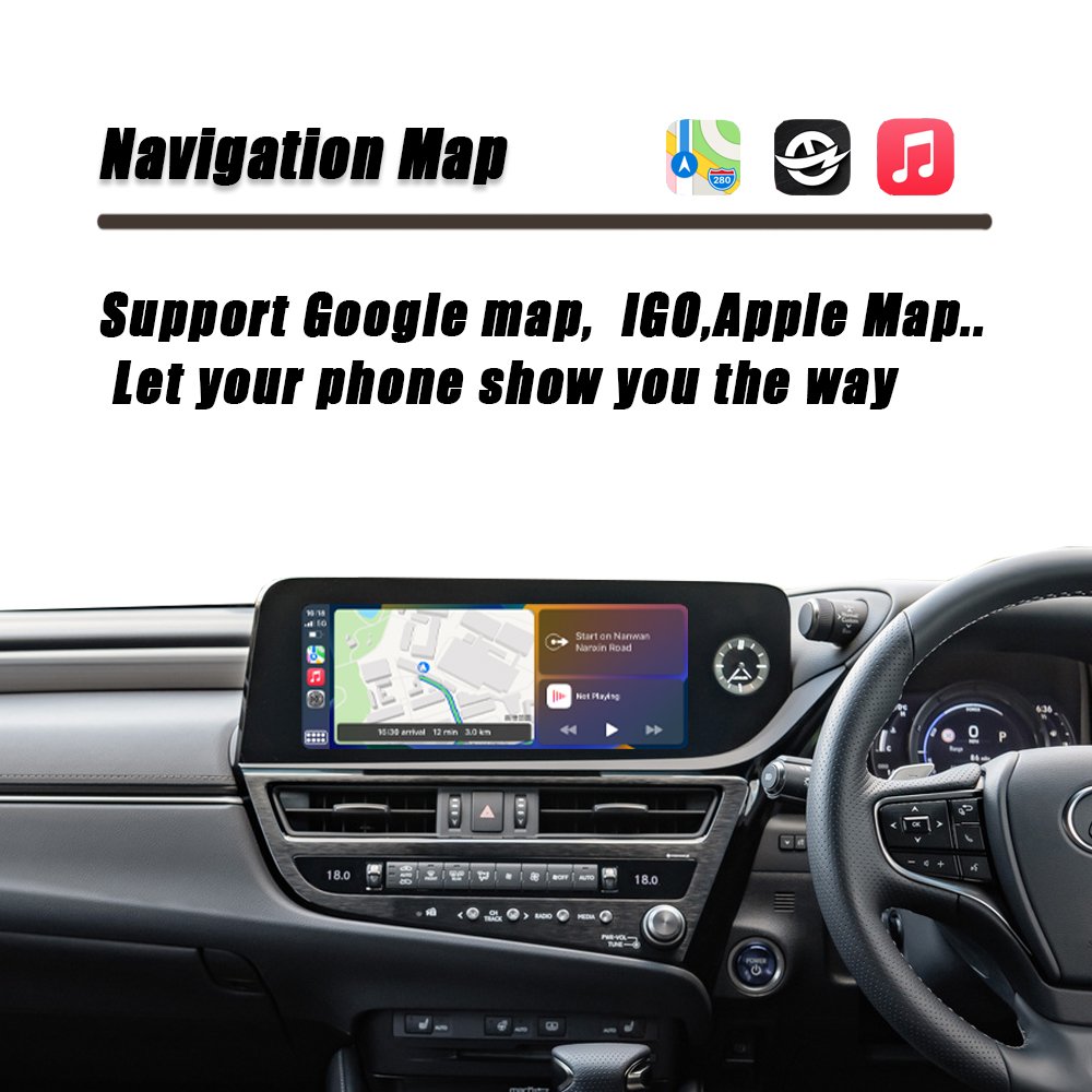 CZT-AUTO Wireless CarPlay And Android Auto For Lexus ES Series Remote Touch 2018-2022 8"/10.3" Screen Plug And Play
