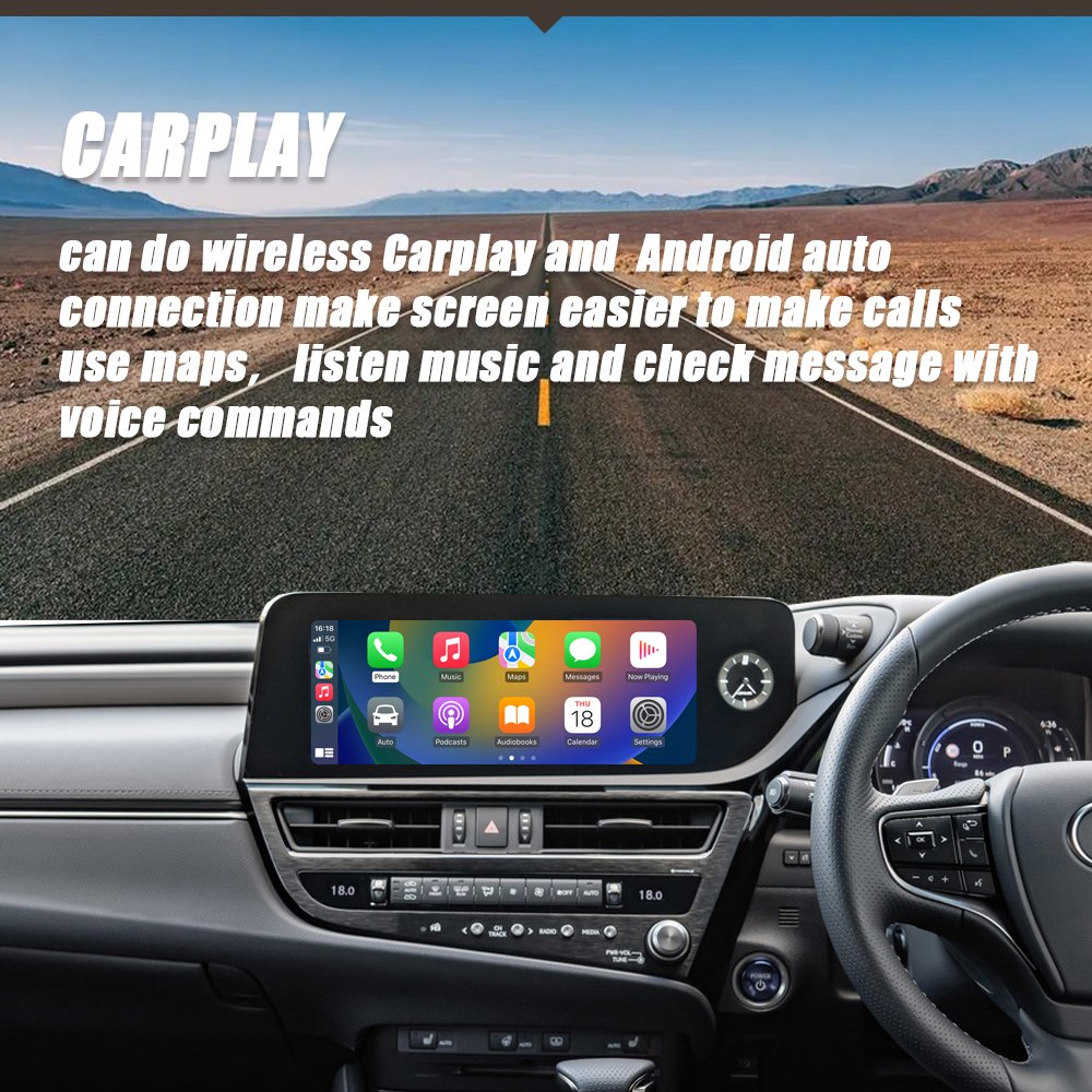 CZT-AUTO Wireless CarPlay And Android Auto For Lexus ES Series Remote Touch 2018-2022 8"/10.3" Screen Plug And Play