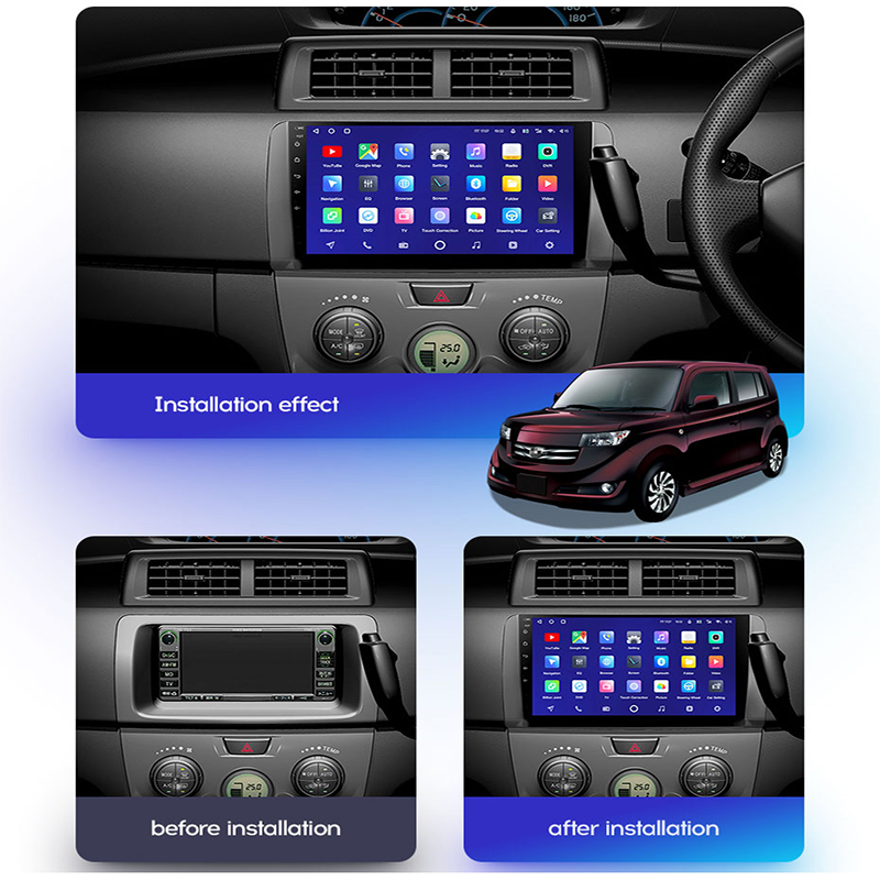 Android 13 Car Video Multimedia Player For Toyota BB 2 Daihatsu Materia 2005 - 2016 Autoradio GPS Navigation Radio Stereo QLED