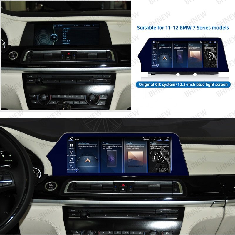Blue Light Anti Glare Screen for BMW 7 Series F01 F02 2009-2015 Car Multimedia Video Player GPS Navigation Carplay Auto Android