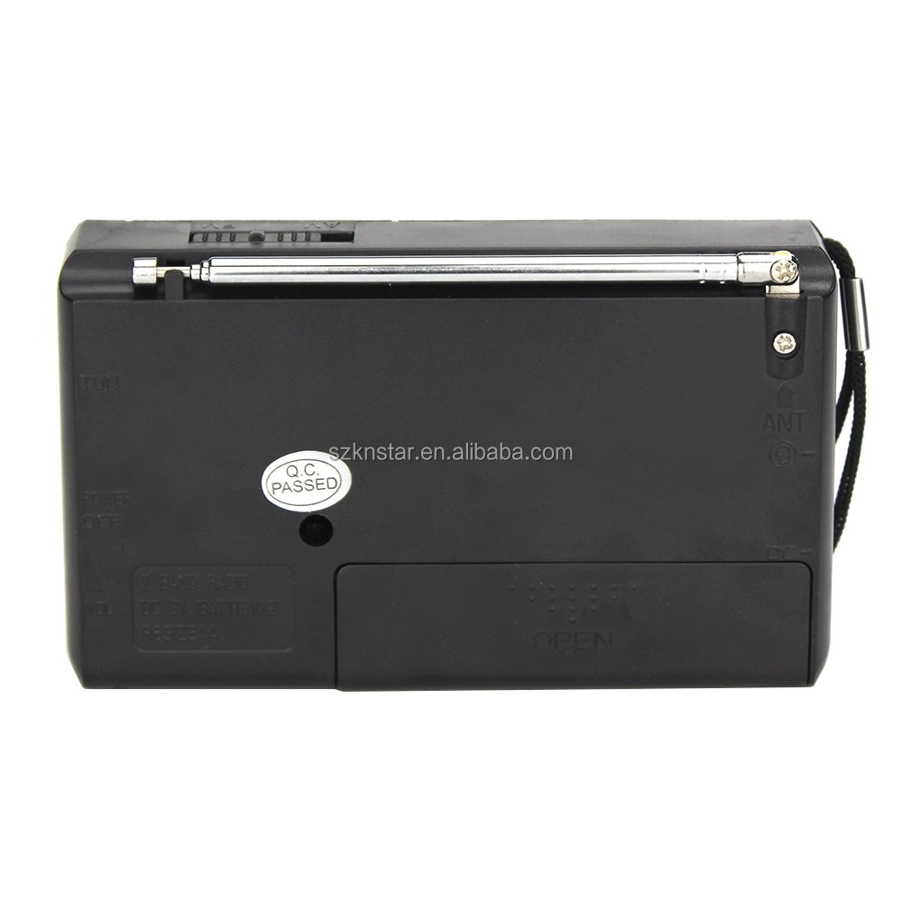 Silver and black color radio dc 3v radio fm am two band radio K-257