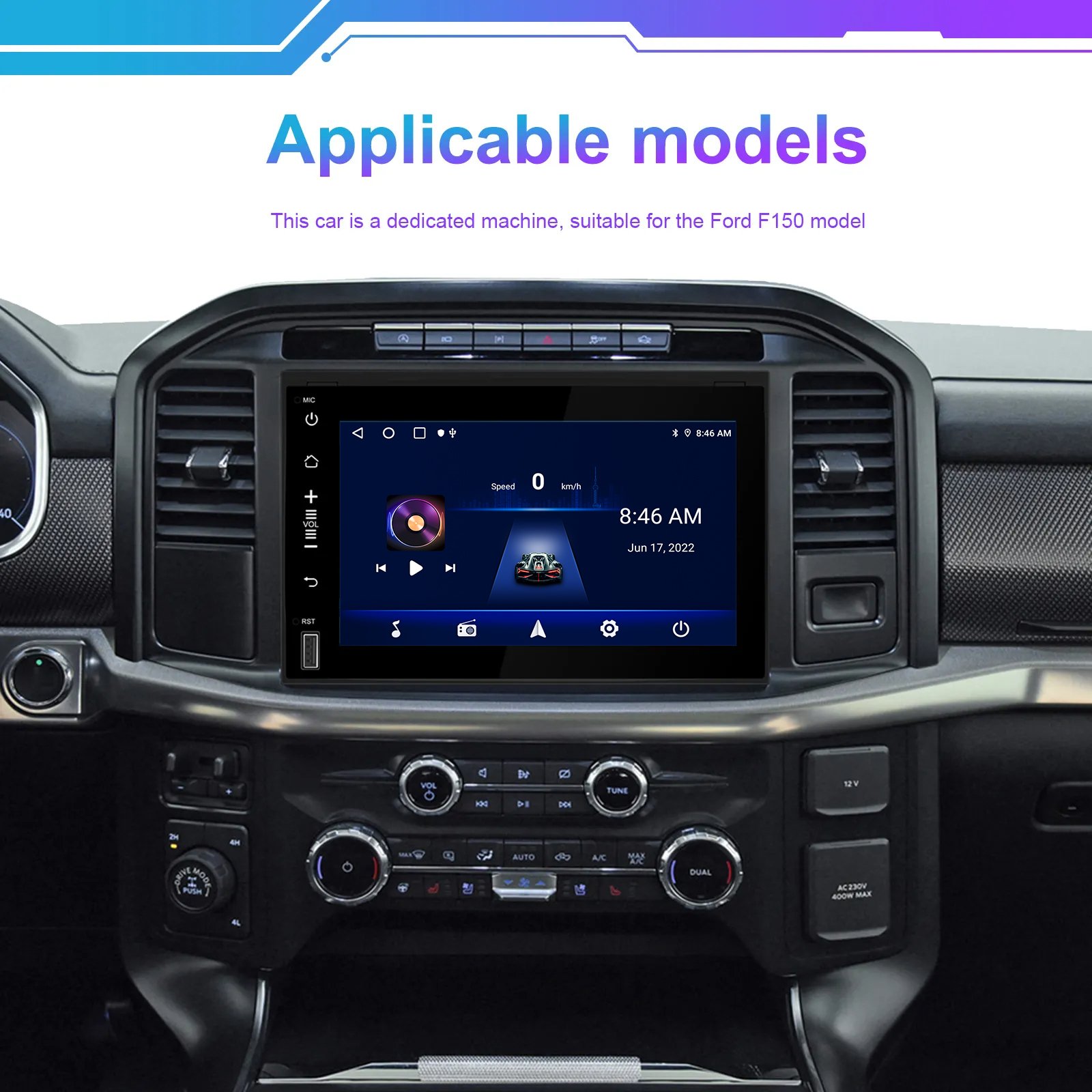 Android 13 Car Radio Autoradio 7" 2+64GB Car Stereo Carplay Android Auto GPS WiFi BT RDS For Ford F150 2004-2008