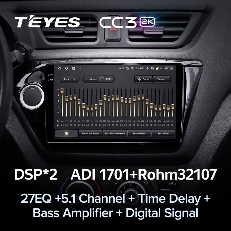 Multimedia Video Player TEYES CC3L CC3 2K for Kia RIO 3 2011 - 2017 Car Radio Android Auto 10 Channel Car Dsp Dashboard Rio III