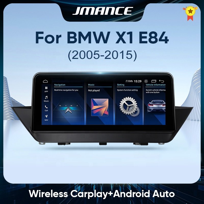 Jmance 10.25 inch 8 Core Android auto Carplay 4G Wifi Mirror Link For BMW X1 E84 2005 - 2015 Frame Car Radio Stereo