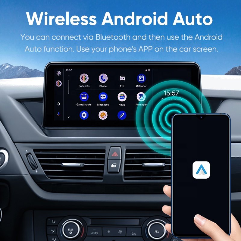 Jmance 10.25 inch 8 Core Android auto Carplay 4G Wifi Mirror Link For BMW X1 E84 2005 - 2015 Frame Car Radio Stereo