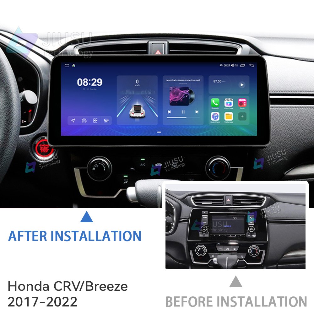 12.3'' Android Car Radio GPS Navigation DVD Player Stereo Multimedia System for Honda CRV Breeze 2017-2022 with Carplay DSP DAB