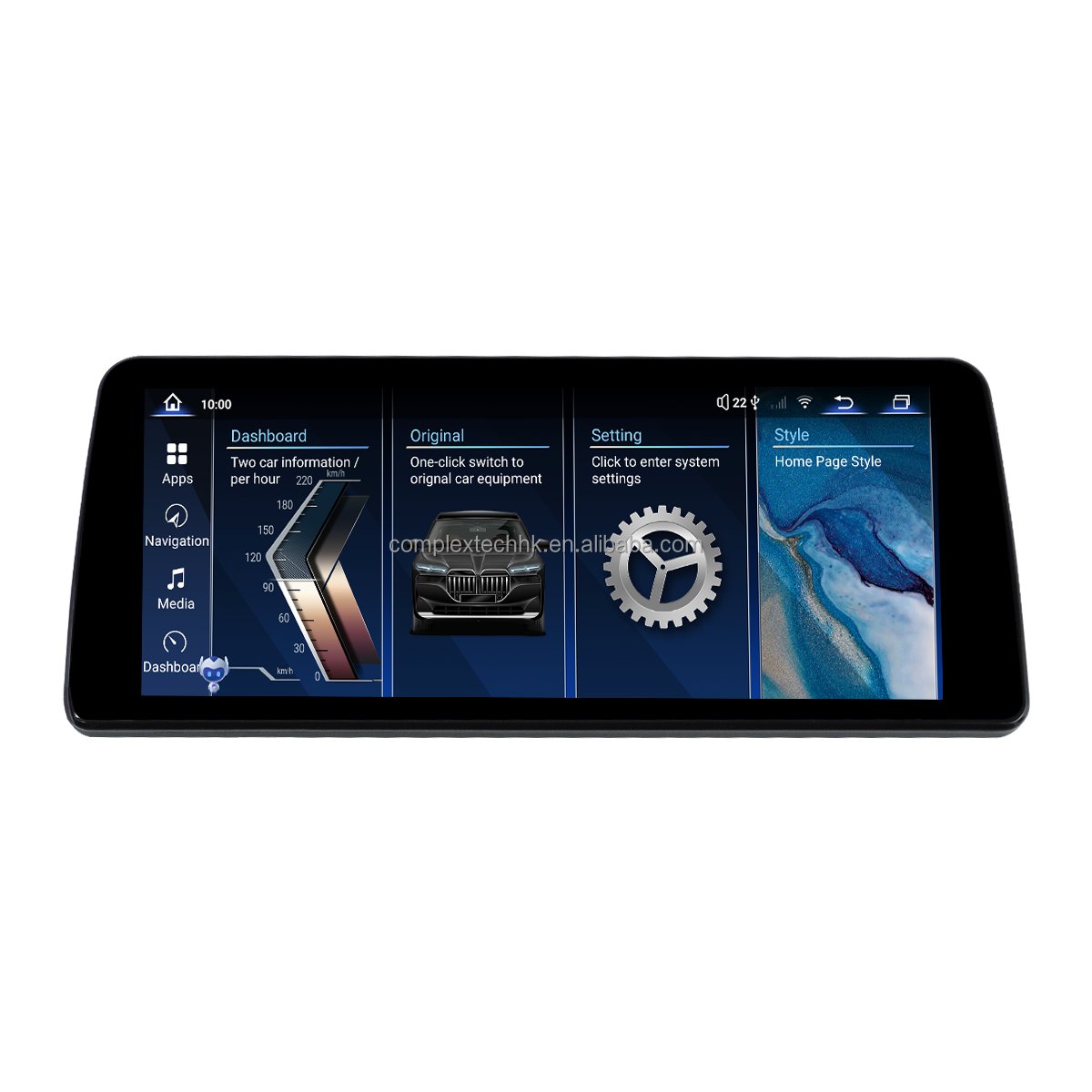 12.3" Qualcomm 668s android13 car dvd player car radio player For BMW 5 Series E60 E61 E63 E64 2005-2010 CCC system with CarPlay