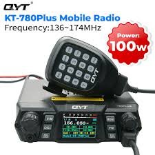 mobile radio QYT KT-780 Plus, 100W High power QYT KT-780 Plus VHF136-174MHz Single Band car radio with Colorful Display