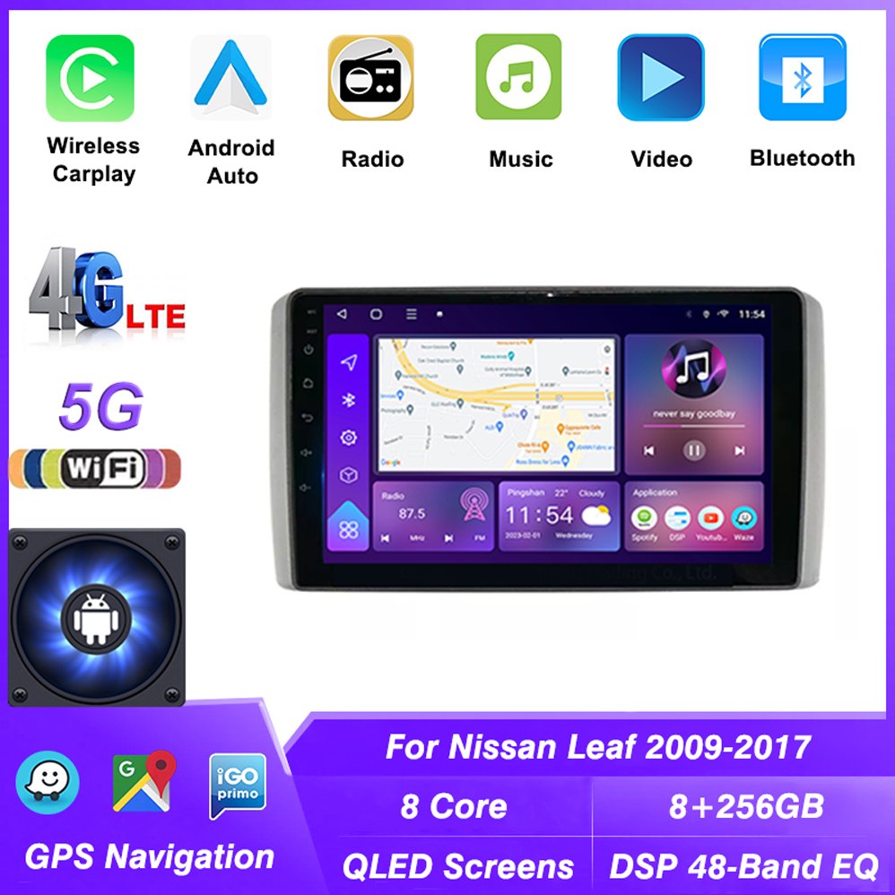 Android 13 Carplay Radio For For Nissan Leaf 2009-2017 Multimedia Carplay 2DIN Stereo Car GPS Navigation Head Unit Video Player