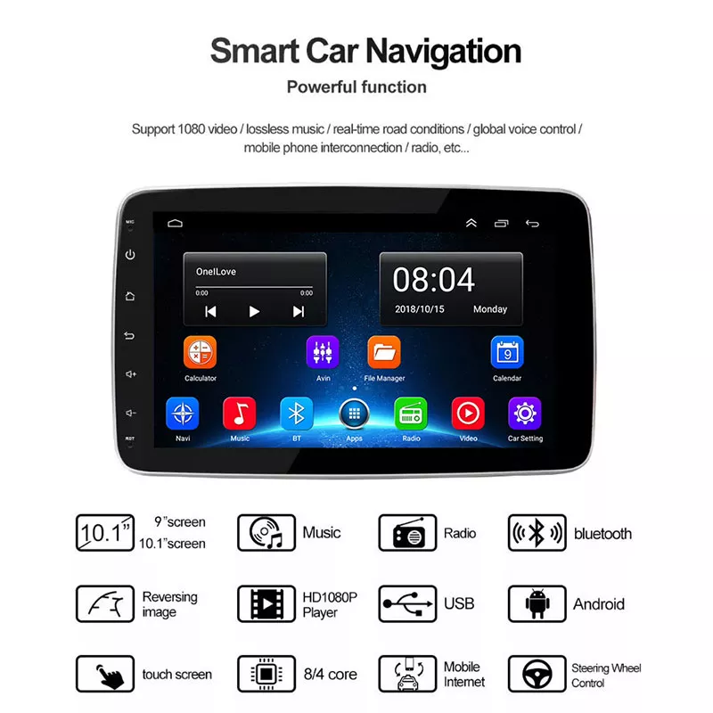 Auto Audio Stereo Touch Screen Gps Navigation System Radio Android Car Video Car Android Gps Navigation Box Dvd Player
