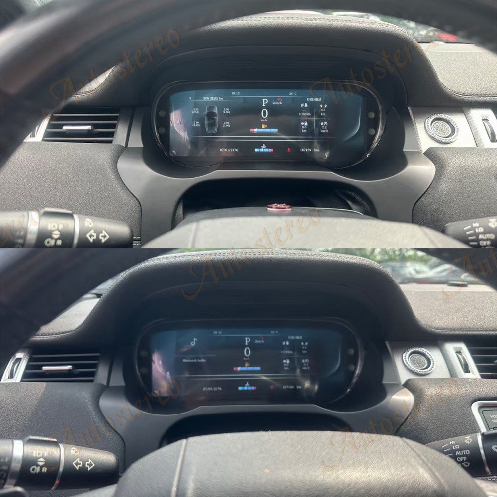 Car Digital Cluster For Land Rover Evoque Virtual Cockpit Dashboard HeadUnit Entertainment Instrument Speed Meter Screen