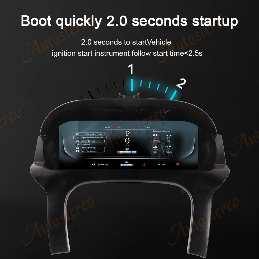 Car Digital Cluster For Land Rover Evoque Virtual Cockpit Dashboard HeadUnit Entertainment Instrument Speed Meter Screen