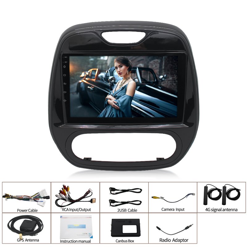 4G+64G Android 10 Car Multimedia Auto Radio For Renault Captur CLIO 2011 2014 2015 2016-2018 Samsung QM3 Manual A/C GPS