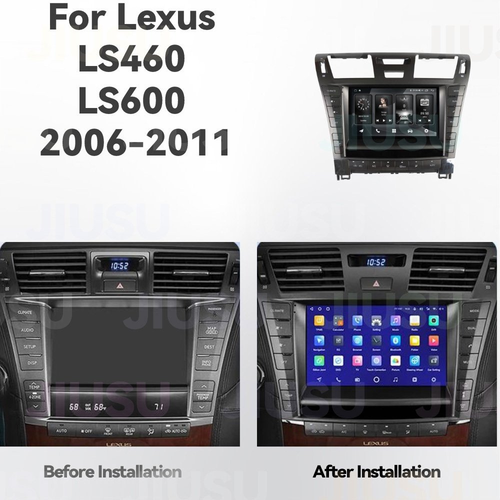 Android 12 Car Radio GPS DVD Player Stereo Multimedia Audio System for Lexus LS460 LS600 2006-2011 with Carplay DSP DAB