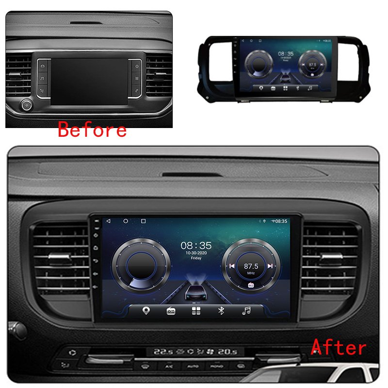 Android 12 car dvd multimedia player radio video Stereo gps navi system For Peugeot traveller 2017-2020