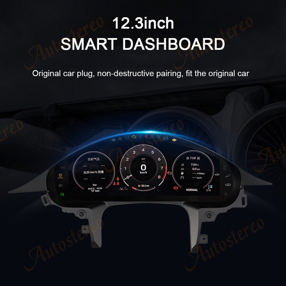 Car Dashboard Instrument Digital Cluster For Porsche Panamera GPS Navigation Multimedia Player Head Unit Auto Stereo