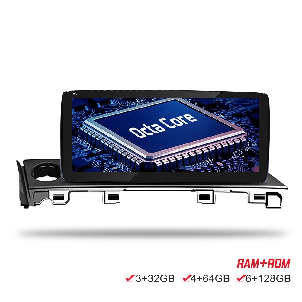Route 10.25inch IPS Android radio for car dual system car gps support original joystick for Mazda 6