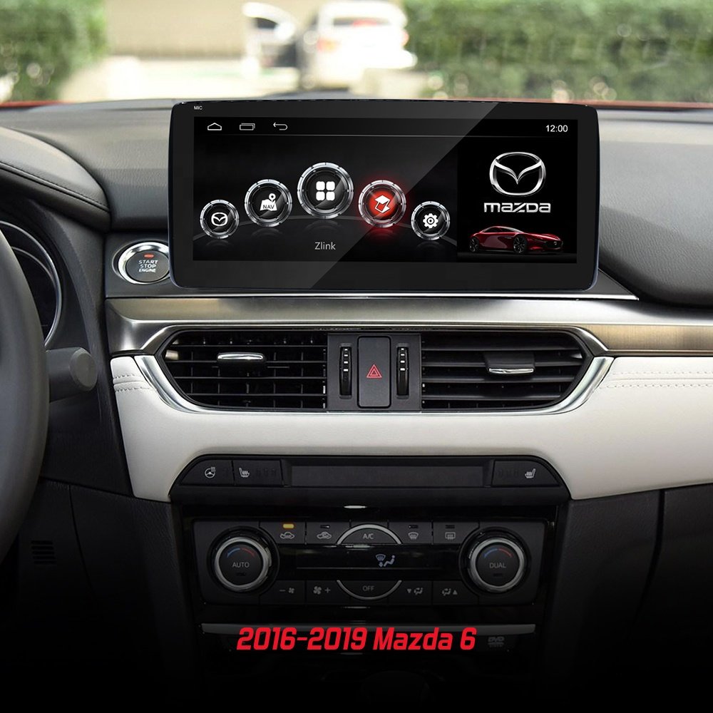 Route 10.25inch IPS Android radio for car dual system car gps support original joystick for Mazda 6