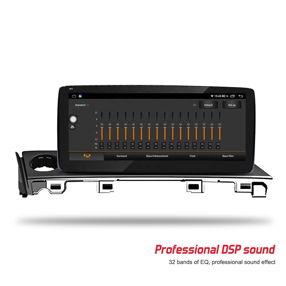 Route 10.25inch IPS Android radio for car dual system car gps support original joystick for Mazda 6