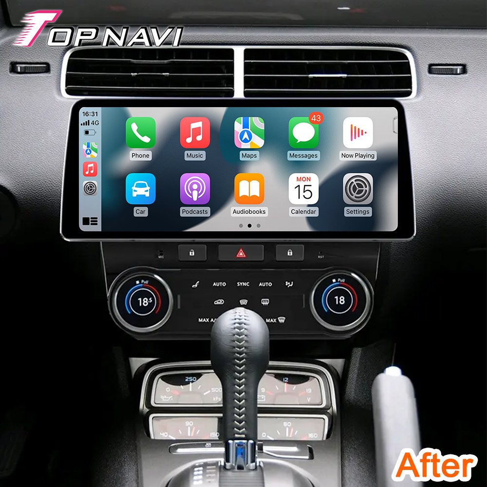 Auto Android Car DVD Radio Audio Player GPS Navigator For Chevrolet Camaro 2010 - 2016(WITH AC PANEL) with Carplay