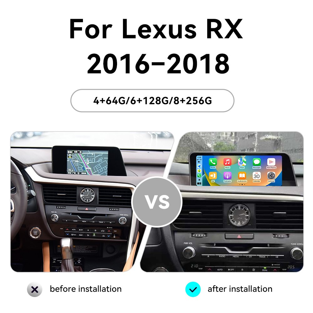 Autostereo 12.3 inch Android 13 For Lexus RX 2016-2018 Car Radio GPS Navigation Head Unit GPS Multimedia Player Audio Stereo