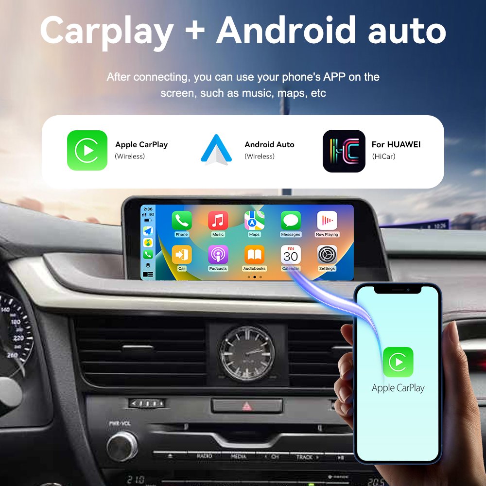 Autostereo 12.3 inch Android 13 For Lexus RX 2016-2018 Car Radio GPS Navigation Head Unit GPS Multimedia Player Audio Stereo