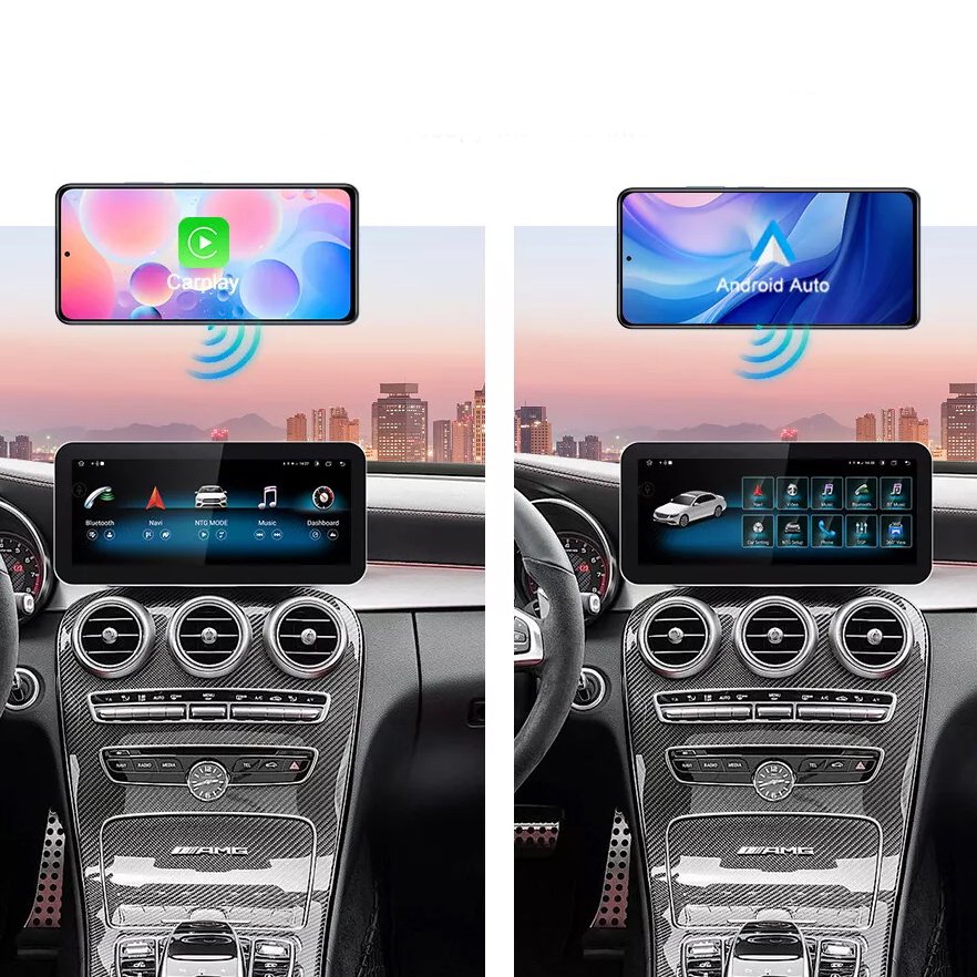 12.3" GPS Android 13 Radio Car Play multimedia player gps navigation For Mercedes Benz C GLC Class W204 W205 NTG5.0 2015-2019