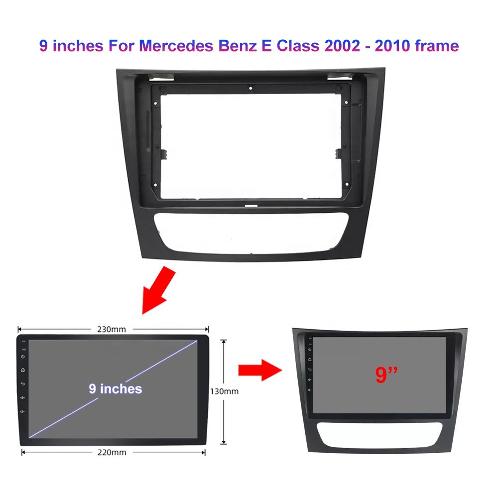 Jmance 9" double din android auto Carplay multimedia player For Mercedes Benz E Class 2002 - 2010 android car radio