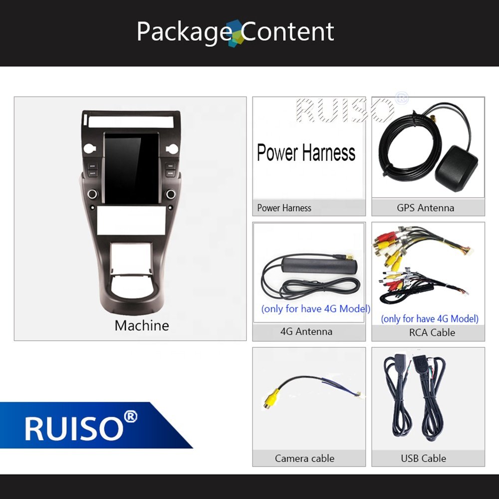 RUISO 9.7" Car Radio Android Car Player For Citroen C4 C Quatre 2008-2012 GPS auto carplay for Tesla Vertical Screen