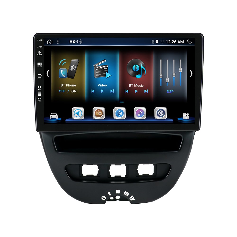 car dvd player sale Vehicle navigation built in 360 degree reversing image android car radio 10 inch car radio for Peugeot 107