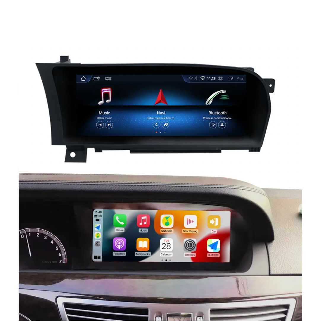 10.25" Snapdragon 668s 8+256g car gps navigation video player head unit For Mercedes Benz S Class W221 2006-2013 car radio