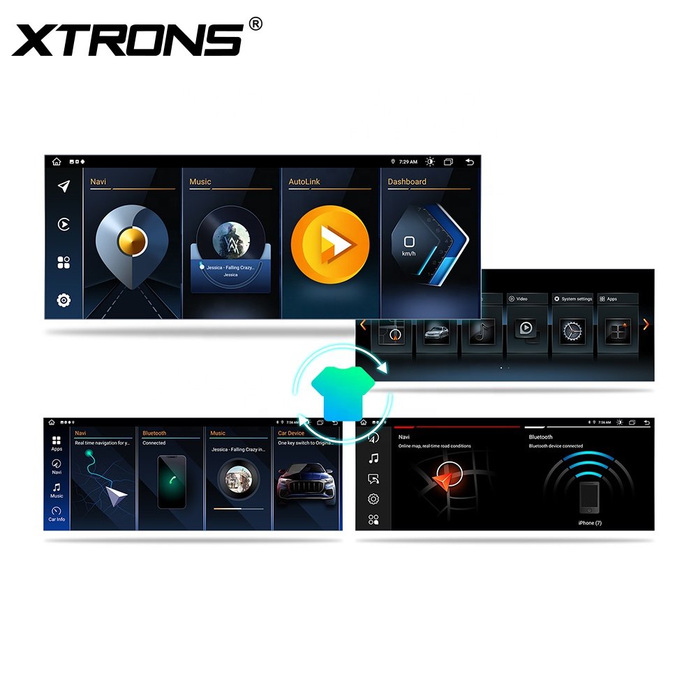 XTRONS 10.25 Inch Android 13 8+128g AutoRadio For BMW 5 Series G30 G31 EVO 2018+ Carplay Screen 4G LTE Navigation GPS