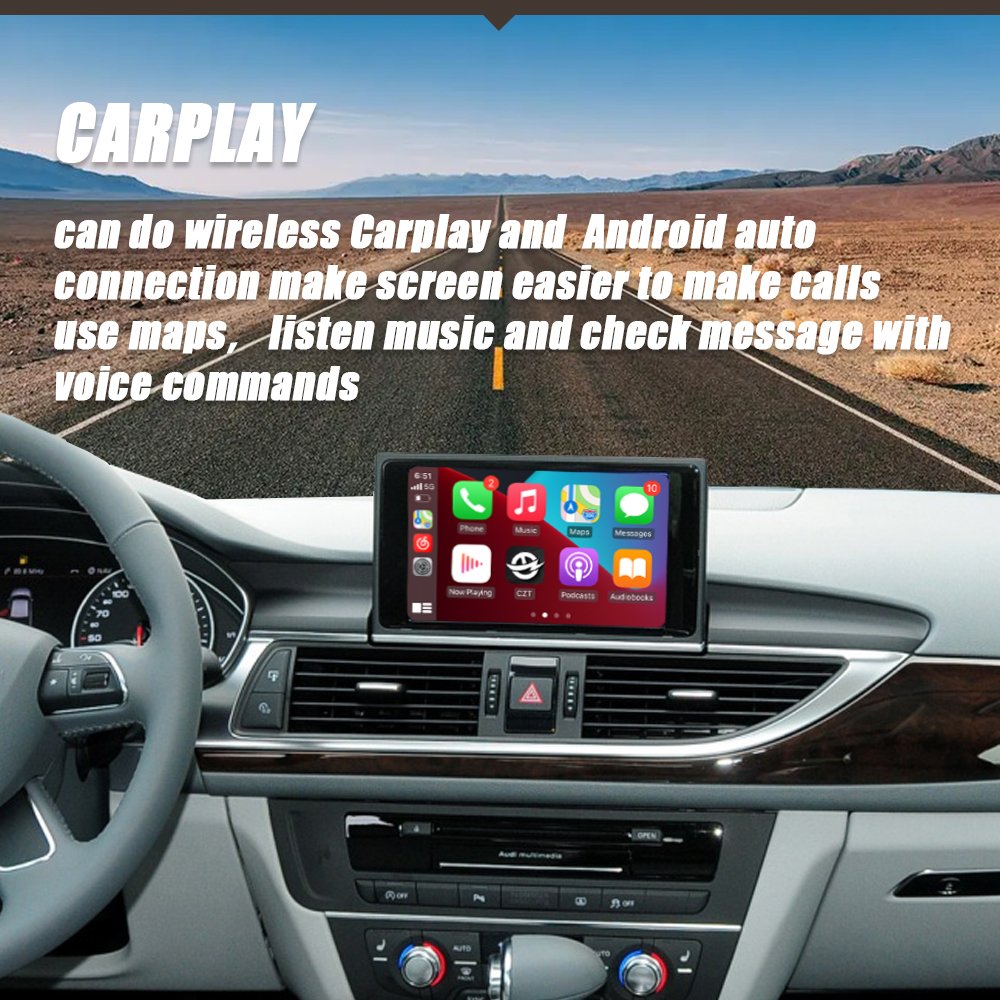 CZT-AUTO Wireless CarPlay Module Radio For Audi A6 A7 2012-2018 With Android Auto Mirror Link AirPlay Car Play Function