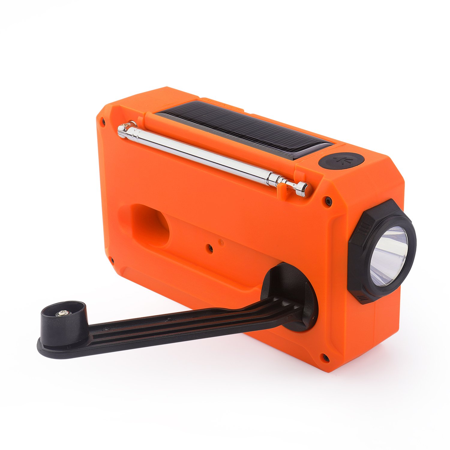 Self Powered AM/FM WB NOAA Solar Radio With torch light desk lamp wireless 2000mAh Power Hand Crank Dynamo Emergency SOS Radio