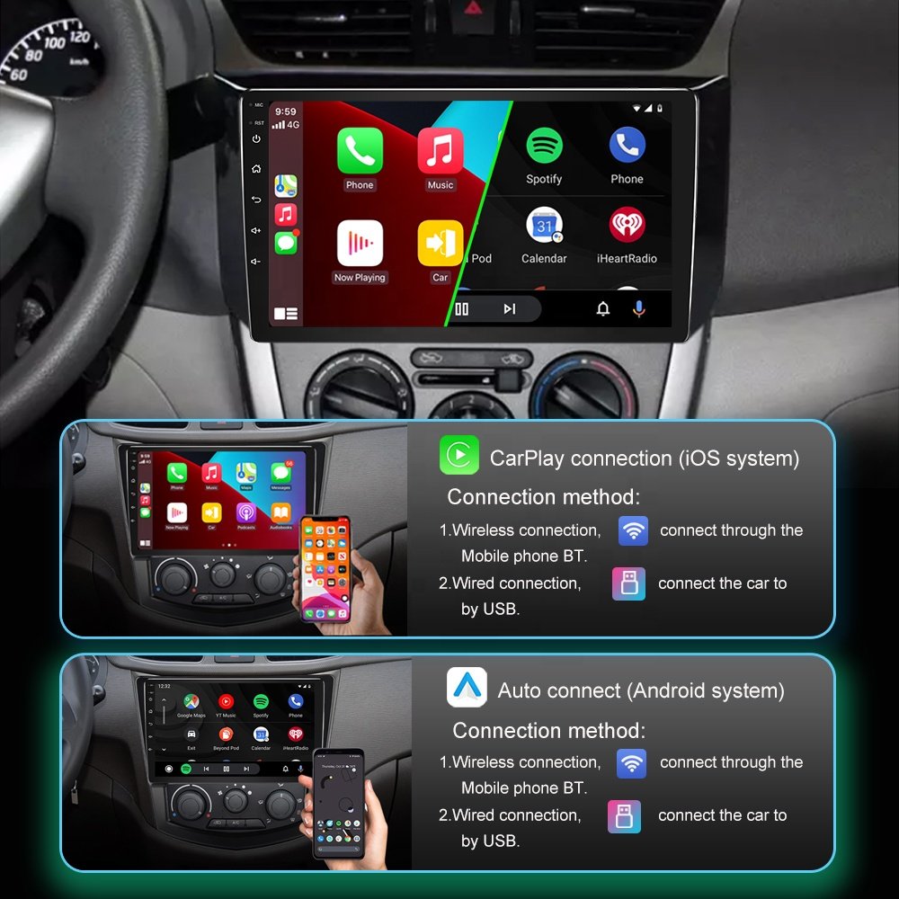 Jmance 9 Inch 2 Din Auto Radio Dvd Player Dsp Carplay Gps Car Stereo Android 2Din For Nissan Sentra Sylphy 2012-2018 Frame