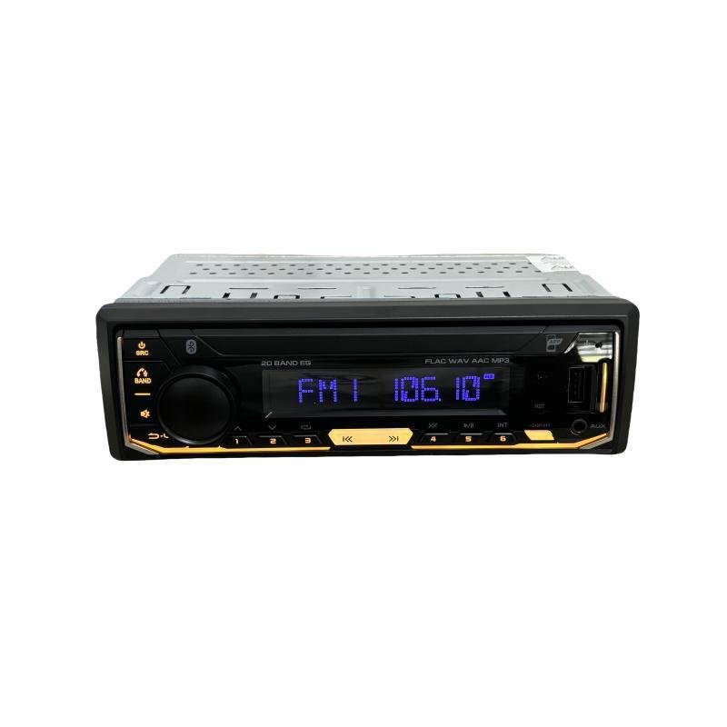 New Portable Single Din Car Stereo MP3 Player Bluetooth USB Radio Tuner AUX/USB Port 12V Voltage SupportsAPE AAC Audio Formats