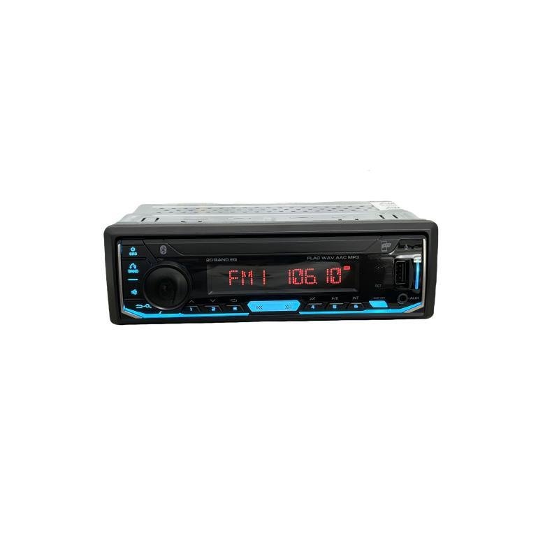 New Portable Single Din Car Stereo MP3 Player Bluetooth USB Radio Tuner AUX/USB Port 12V Voltage SupportsAPE AAC Audio Formats
