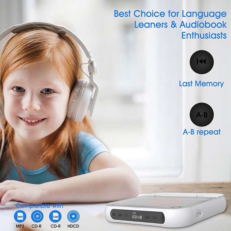 Best Selling CD Player With Speaker BT MP3 USB Portable CD Player