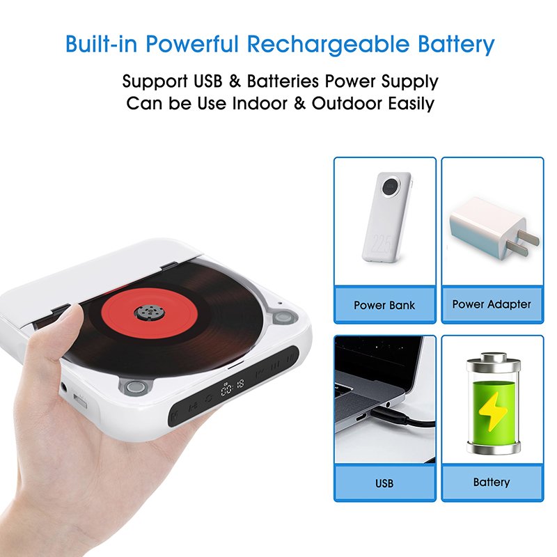 Best Selling CD Player With Speaker BT MP3 USB Portable CD Player