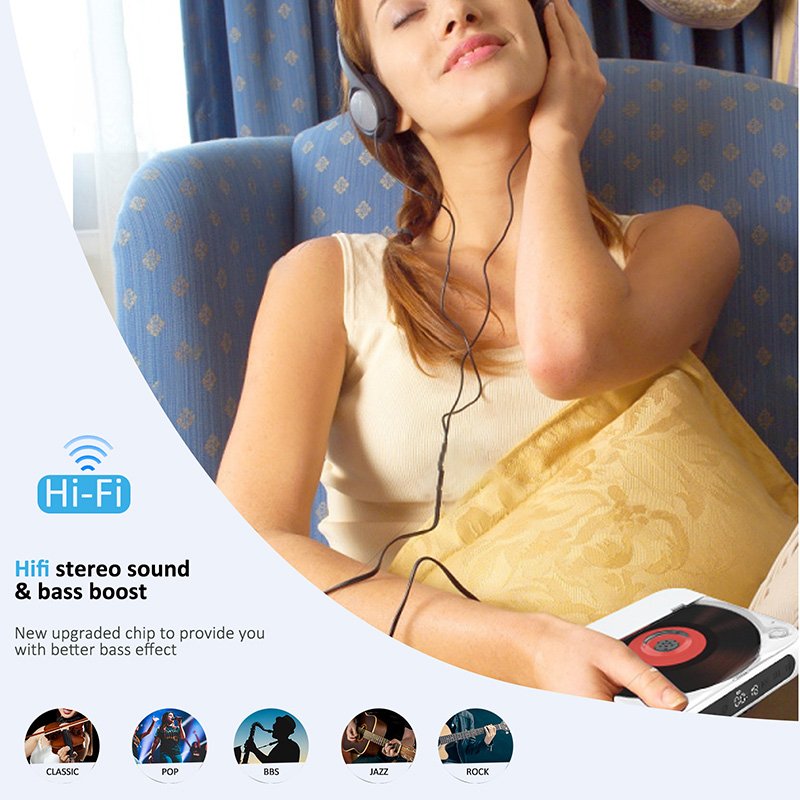 Best Selling CD Player With Speaker BT MP3 USB Portable CD Player
