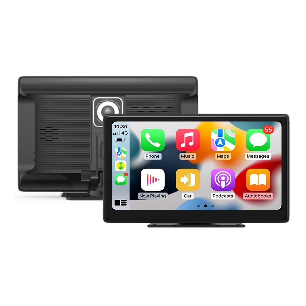 10 Inch Portable IPS Touch Screen Car Multimedia Player Universal Android Auto Radio With Dashcam Portable CarPlay Display
