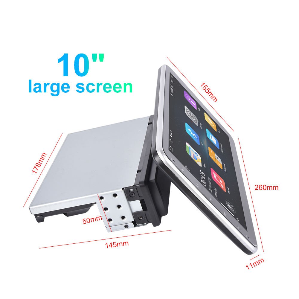 Car Android large screen 10.1-inch shaking head machine 360 degree navigator WIFI integrated host large screen universal machine