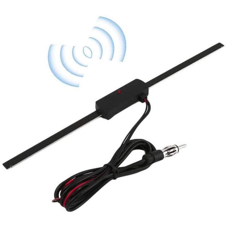 Universal Car Windshield AM FM Active Truck Antenna Signal Amplifier Booster Hidden Radio Active Truck Antenna 12V Stereo B0H2