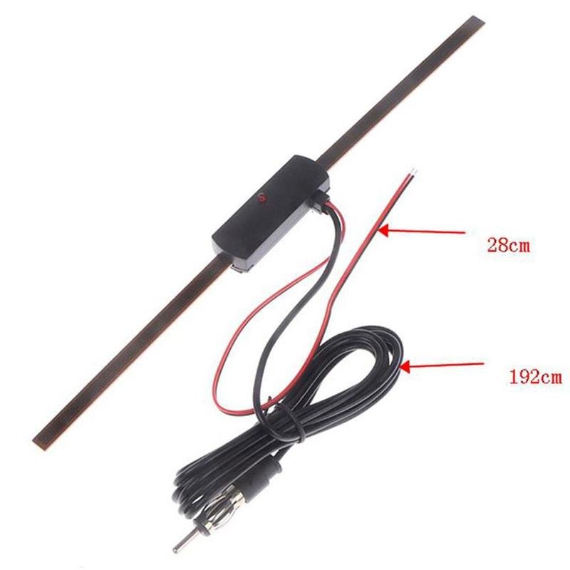 Universal Car Windshield AM FM Active Truck Antenna Signal Amplifier Booster Hidden Radio Active Truck Antenna 12V Stereo B0H2