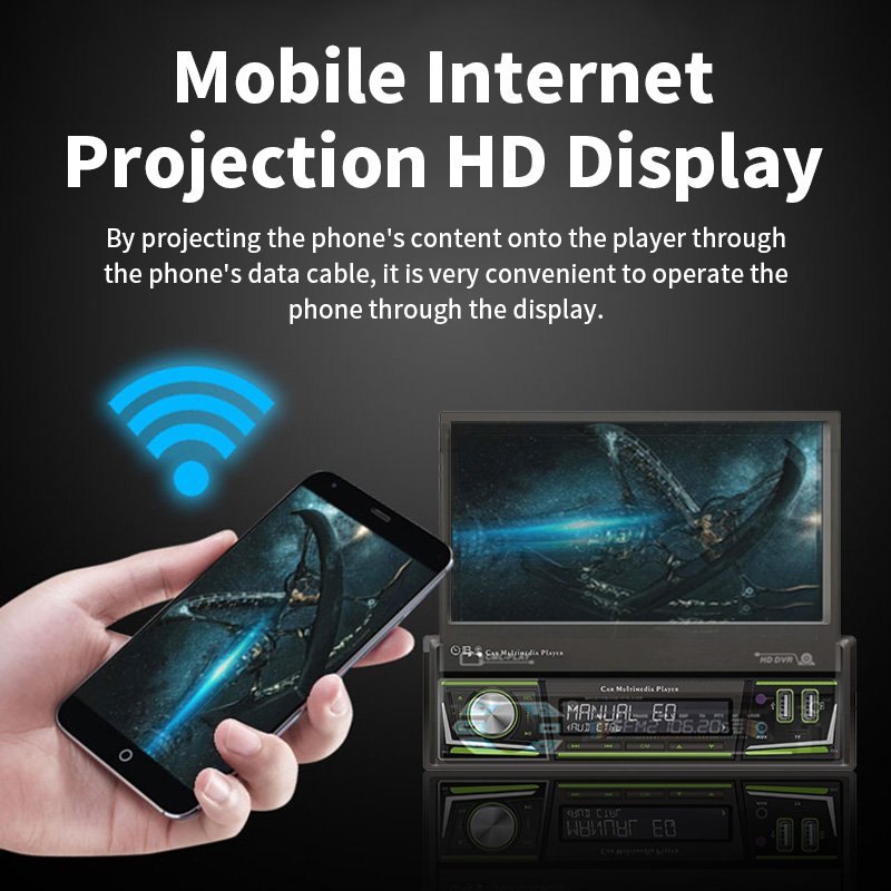 Android 7 inch 800*480 1 Din Universtion usb TF Card port Supports Bluetooth BT MP3/MP4 GPS Car DVD Navigation Player