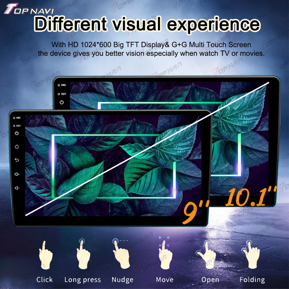9 Inch Car Stereo IPS 2.5D Screen TS18 Full Touch Screen Car Radio GPS Navigation with IPS 4G Carplay for Universal Car