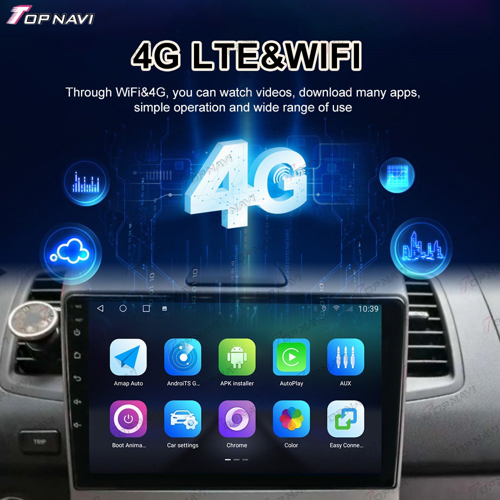 9 Inch Car Stereo IPS 2.5D Screen TS18 Full Touch Screen Car Radio GPS Navigation with IPS 4G Carplay for Universal Car
