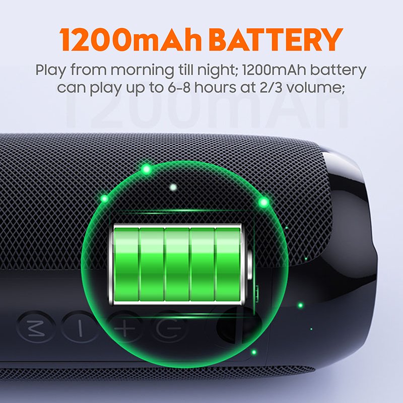 Hot Selling Hifi Heavy Bass Wireless Speakers Waterproof Portable Outdoor BT Speaker With FM Radio